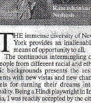 Indian Express New York 4th July, 2003