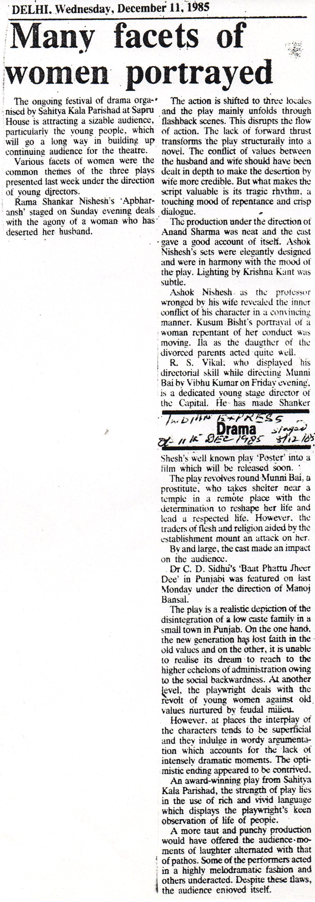 Many facets of women portrayed